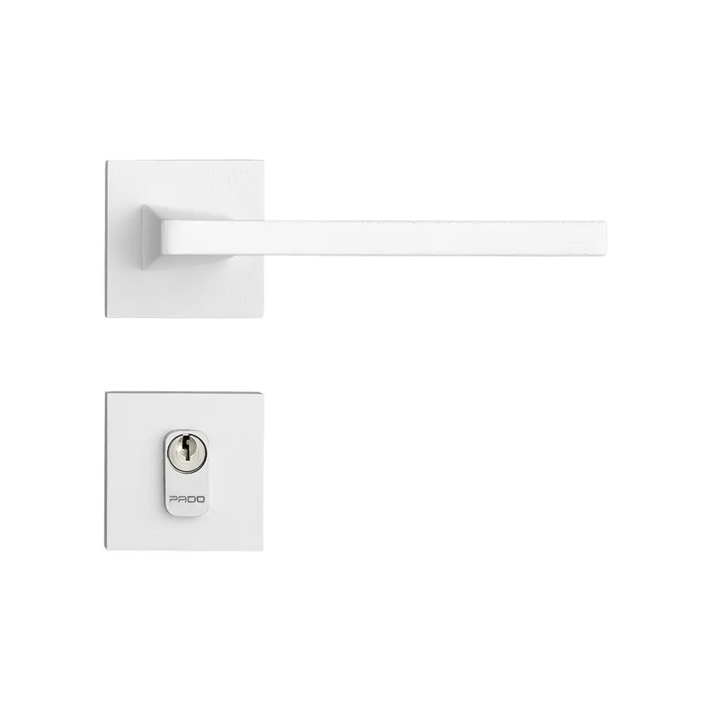 Fechadura Karli Branco Texturizado Externa