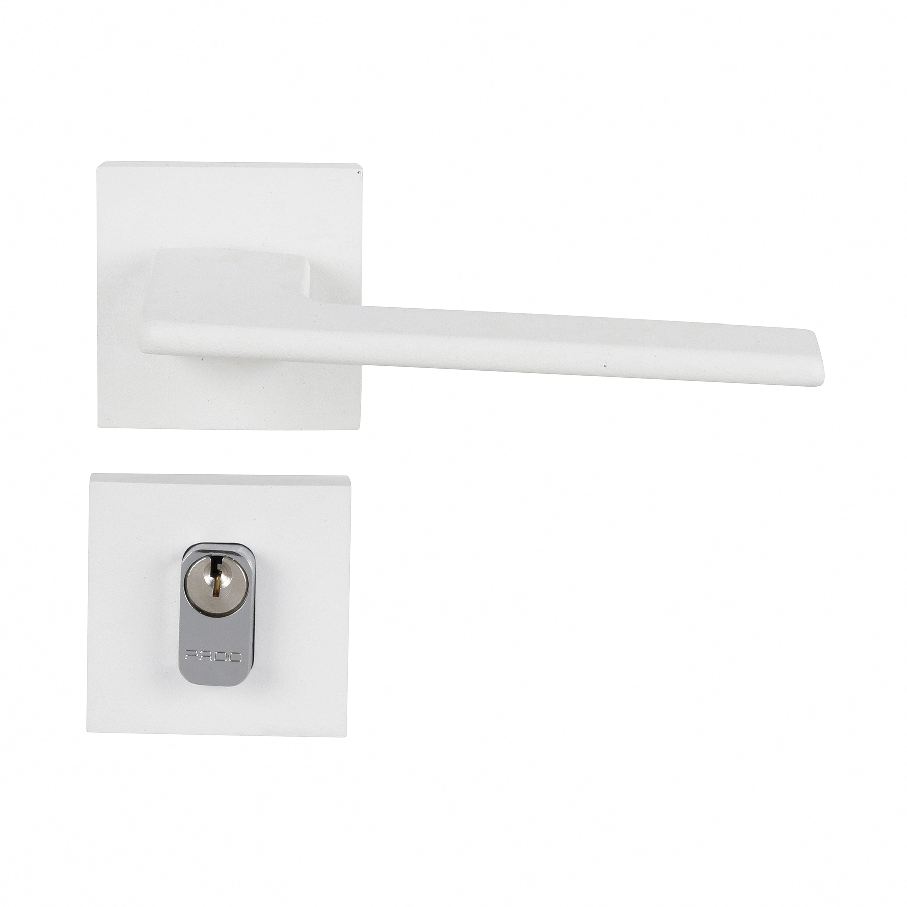 Fechadura Pado para Porta de Entrada Branco 55mm Chave Simples Sara