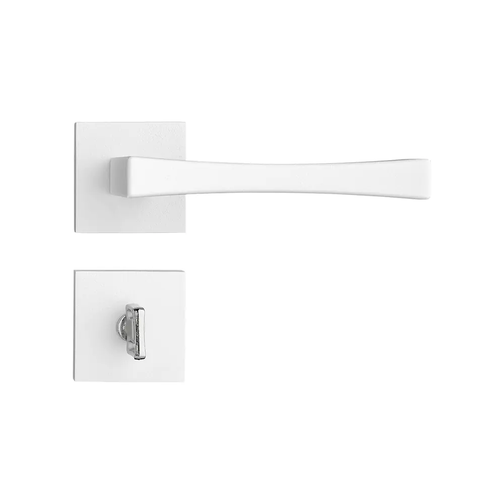 Fechadura Vivaldi Branco Texturizado Para Banheiro