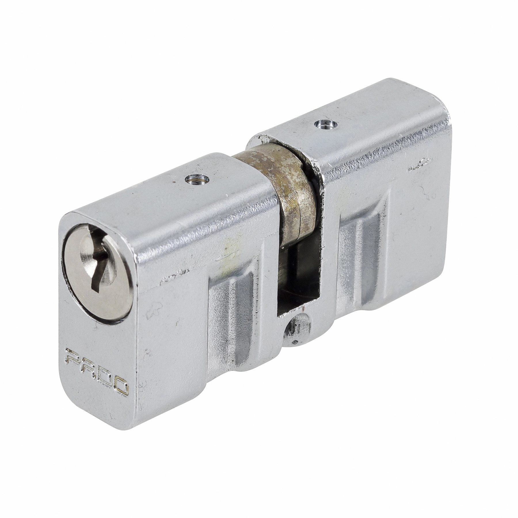 Cilindro para Porta de Entrada Pado Cromado 55mm Chave Simples
