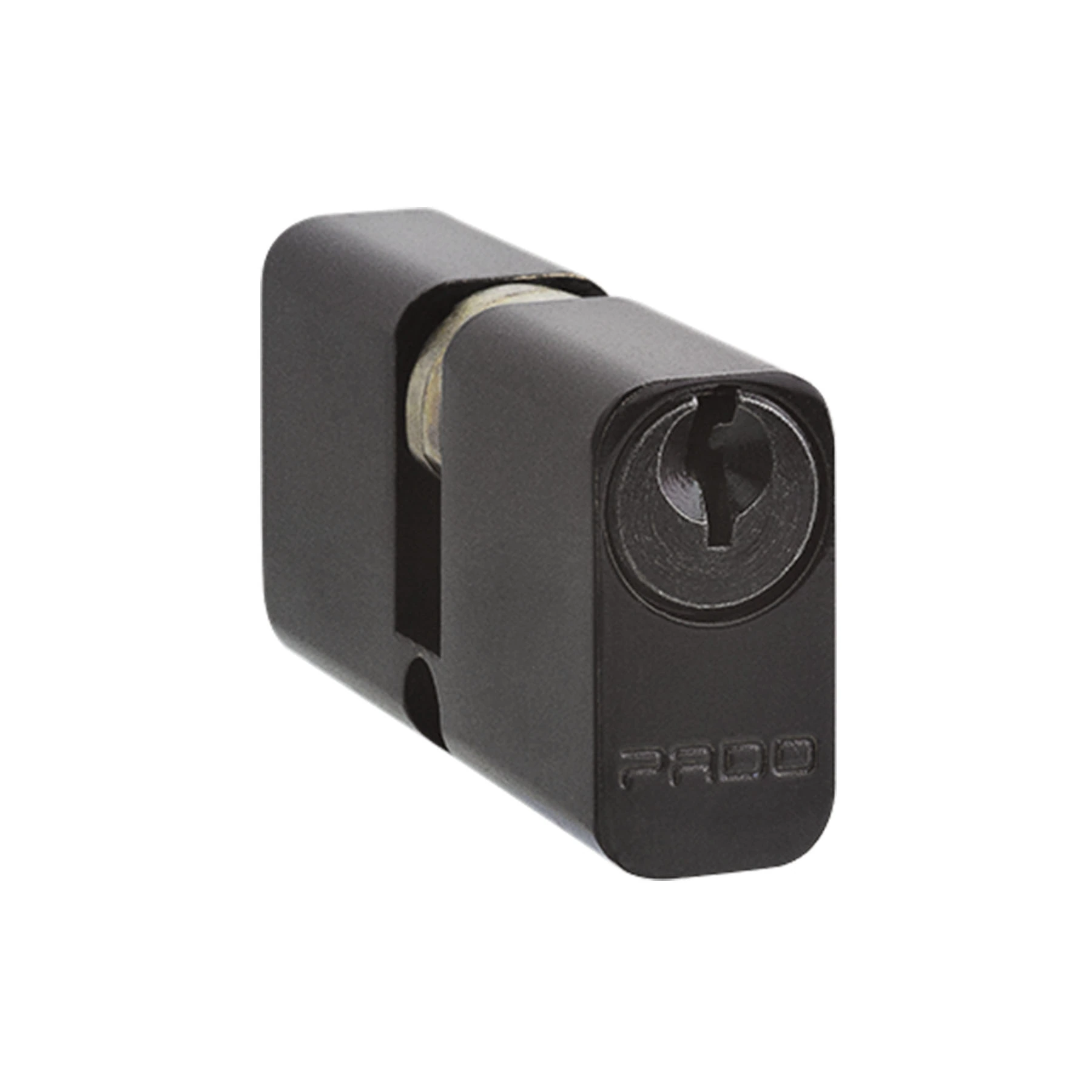 Cilindro para Porta de Entrada Pado Preto 55mm Chave Simples