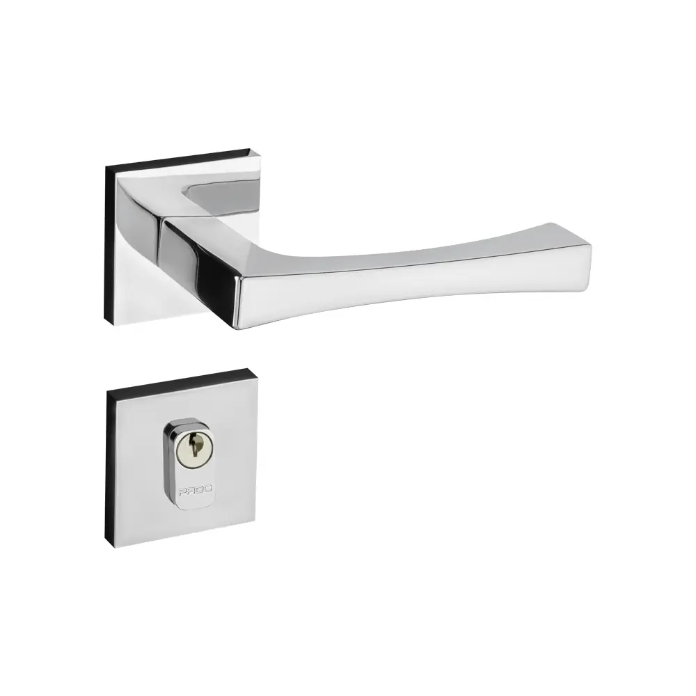 Fechadura Vivaldi Em Zamac Cromado Premium Externa