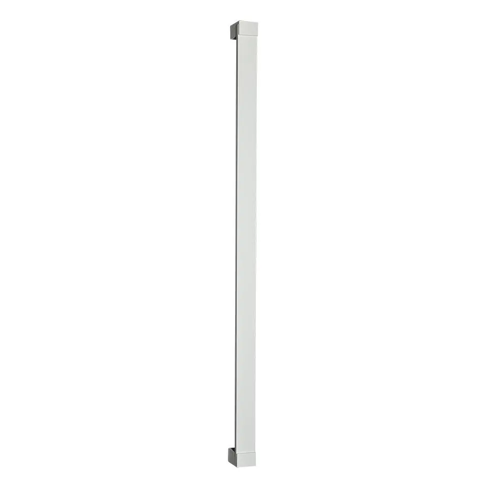 Par De Puxadores Berlim 1000mm Em Inox Branco Texturizado
