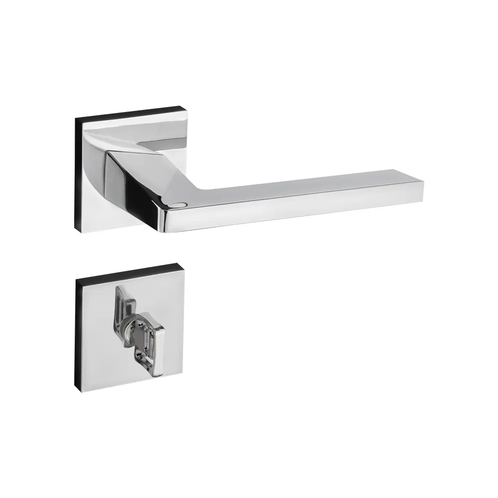 Fechadura Karli Cromada Premium Banheiro