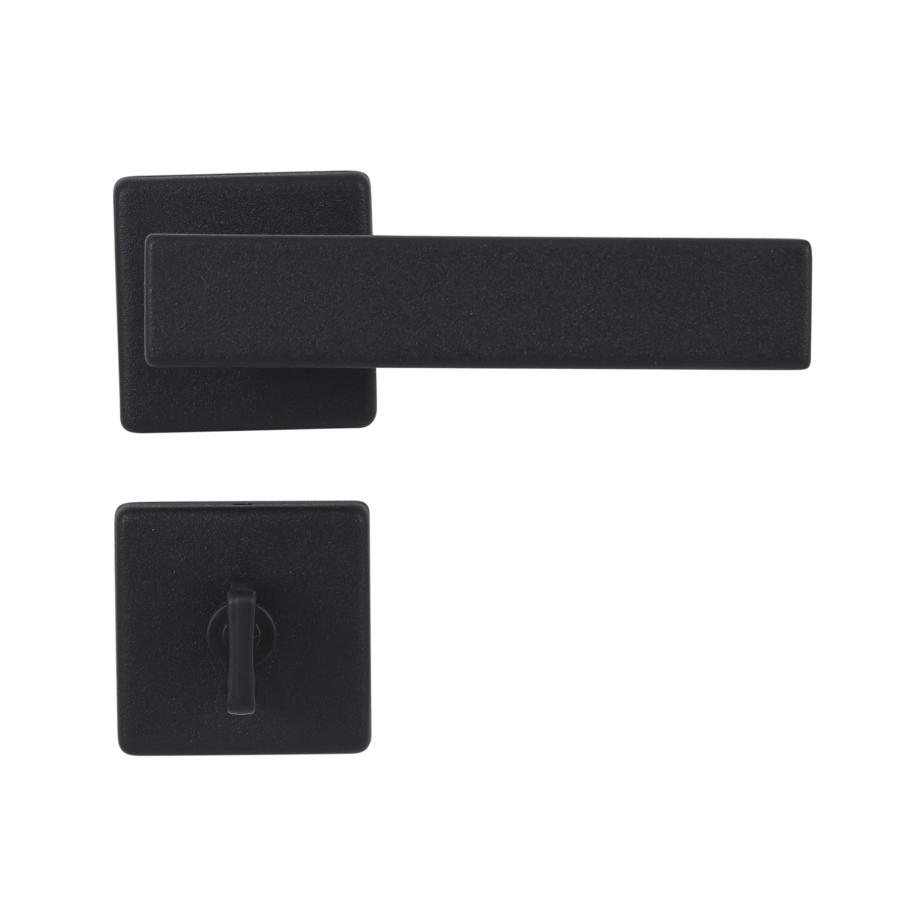 Fechadura para Porta do Banheiro Pado Quadra Escovado 40mm Aço Inox Chave Simples