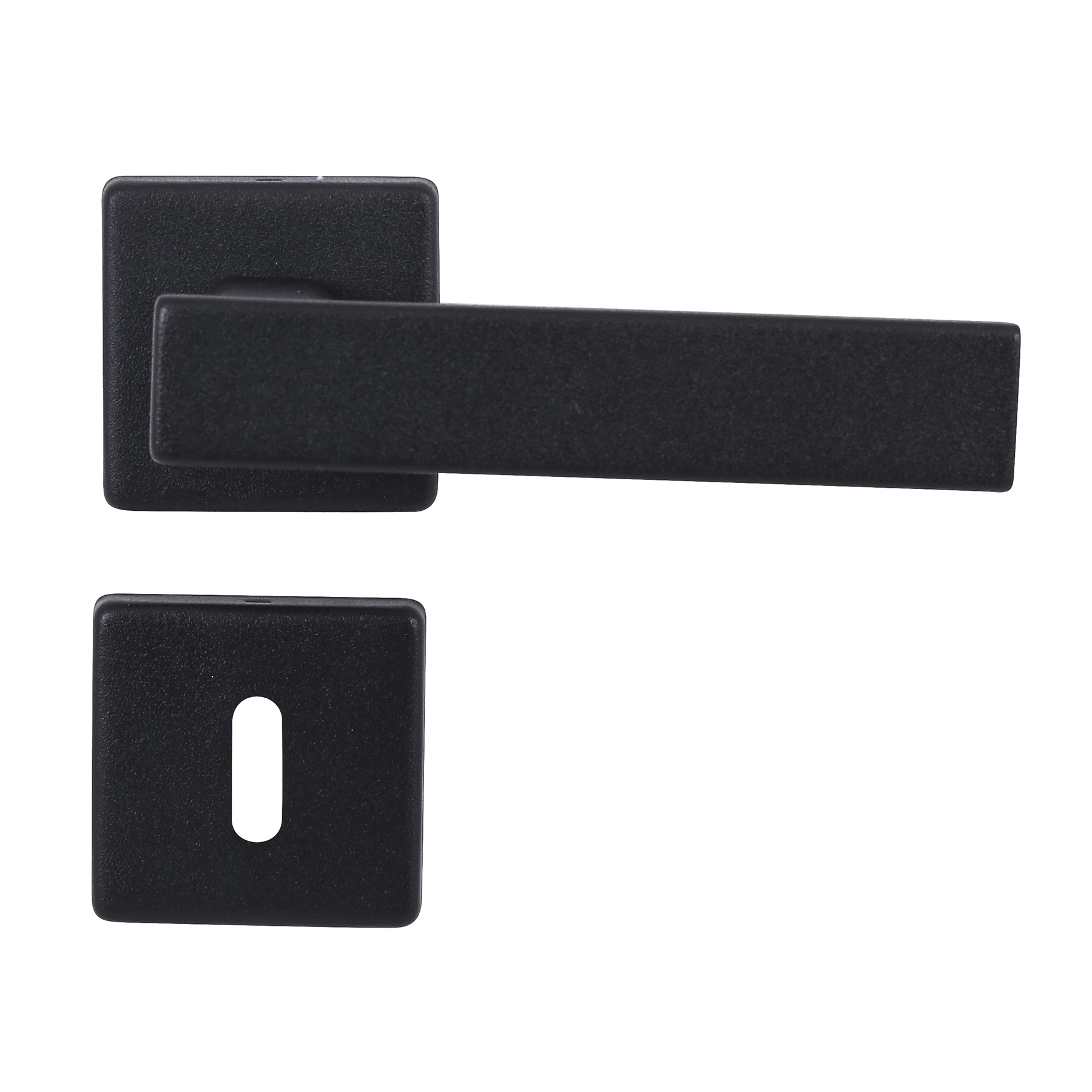 Fechadura para Porta Interna Pado Quadra Escovado 40mm Aço Inox Chave Simples
