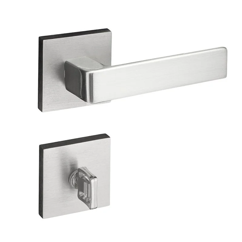 Fechadura Porta Banheiro Pado Modena Escovada Acetinada 55mm