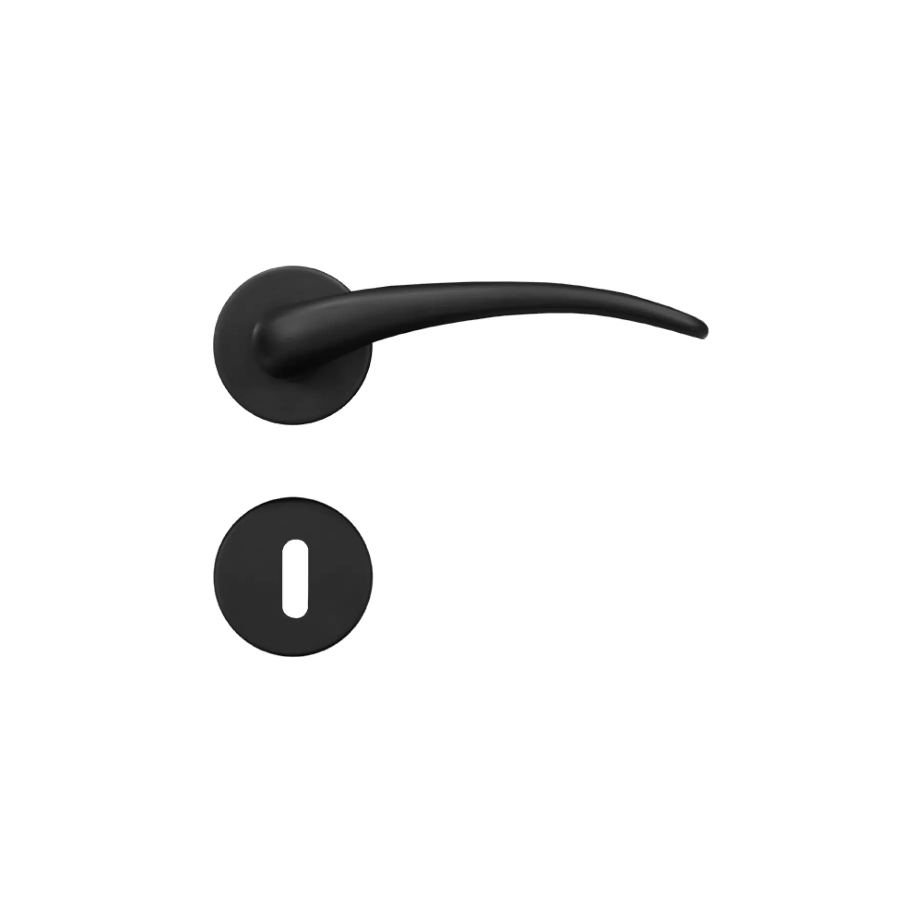 Fechadura para Porta Interna Pado Concept 417 Preto 40mm Inox Chave Simples