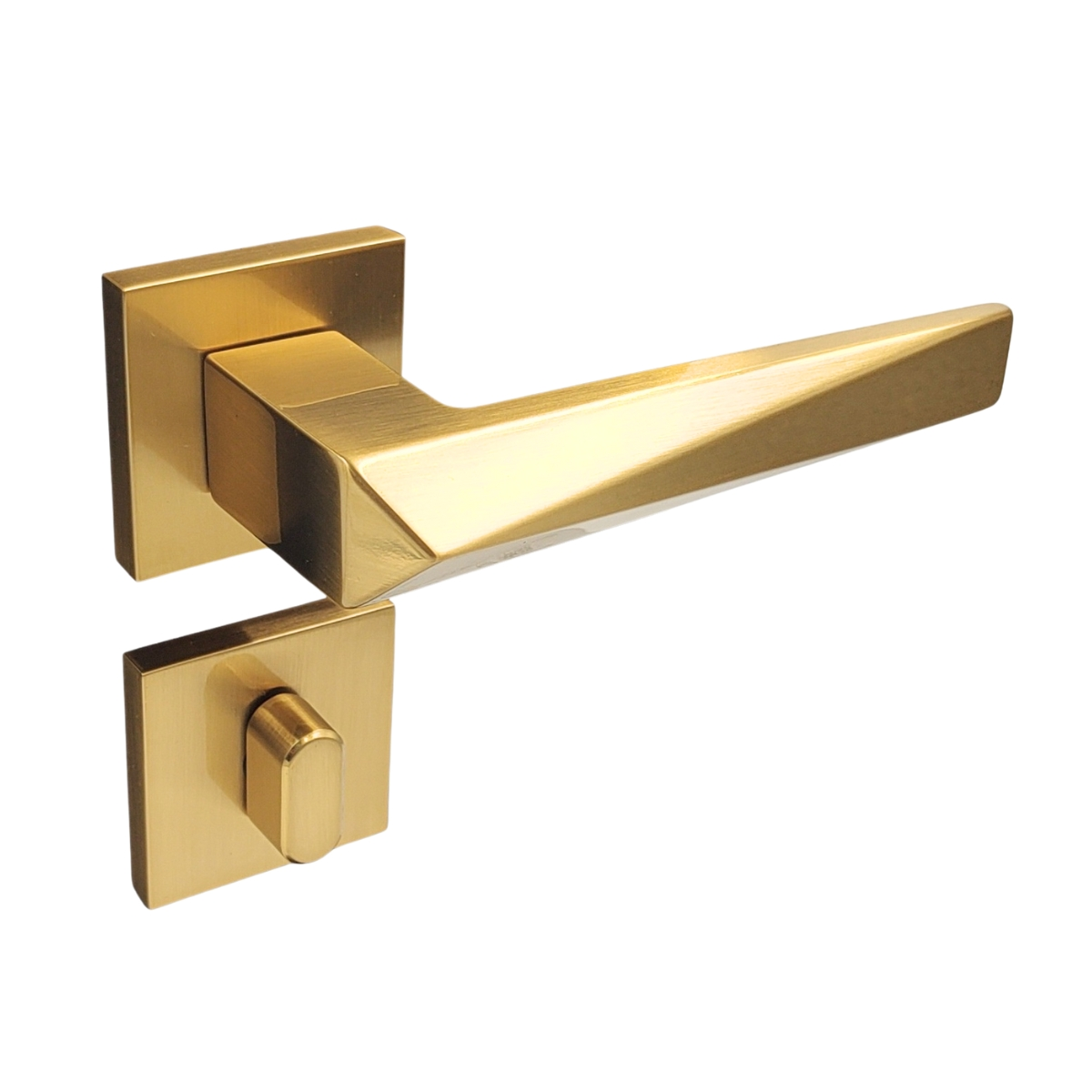 Fechadura Banheiro Wc Pado Ascot Dourado Escovado Acetinado