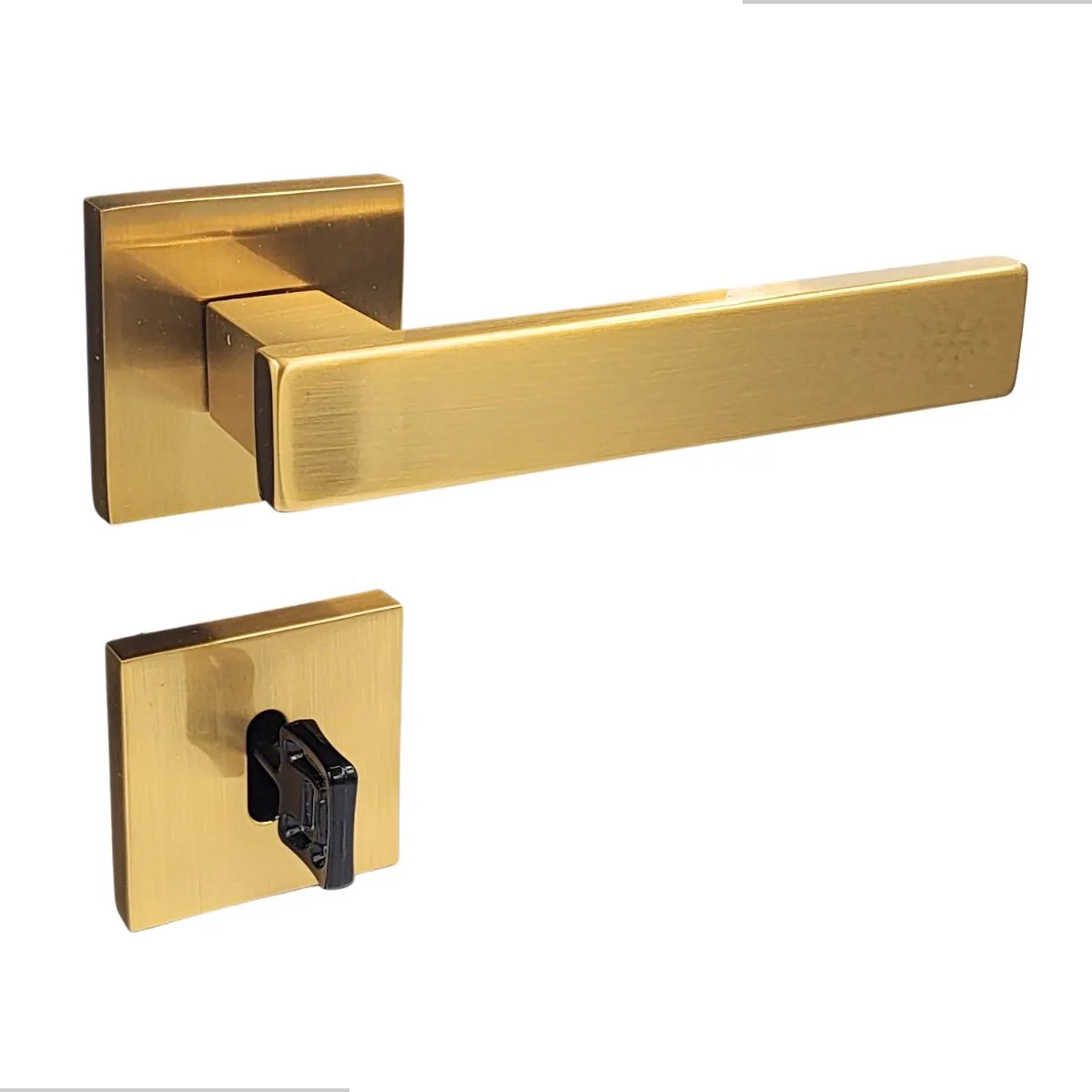 Fechadura Porta Interna Pado Retro Dourado Escovado 55 Mm