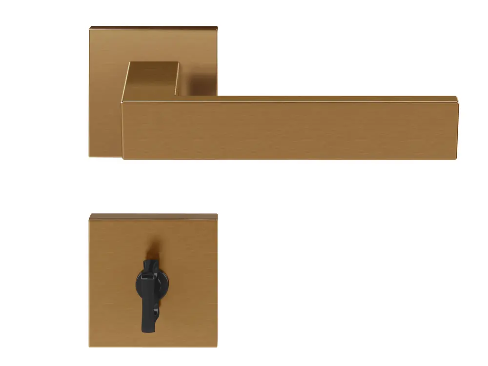Fechadura Beethoven Red Gold Escovado Para Banheiro