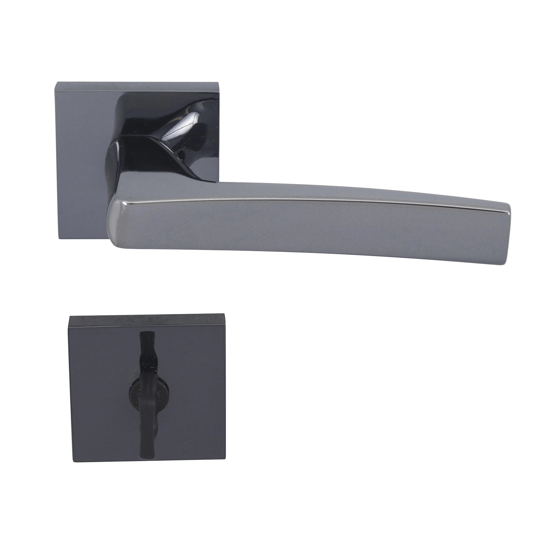 Fechadura Pado para Porta do Banheiro Polido 55mm Chave Simples Acqua Star