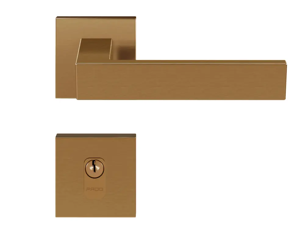 Fechadura Beethoven Red Gold Escovado Externa