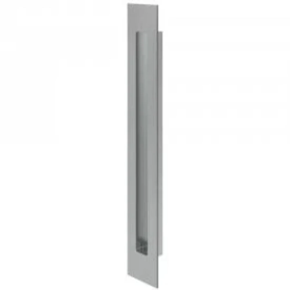 Puxador Concha Embutir 300mm Cavidade Quadrada Aço Inox Escovado Ixe Pado
