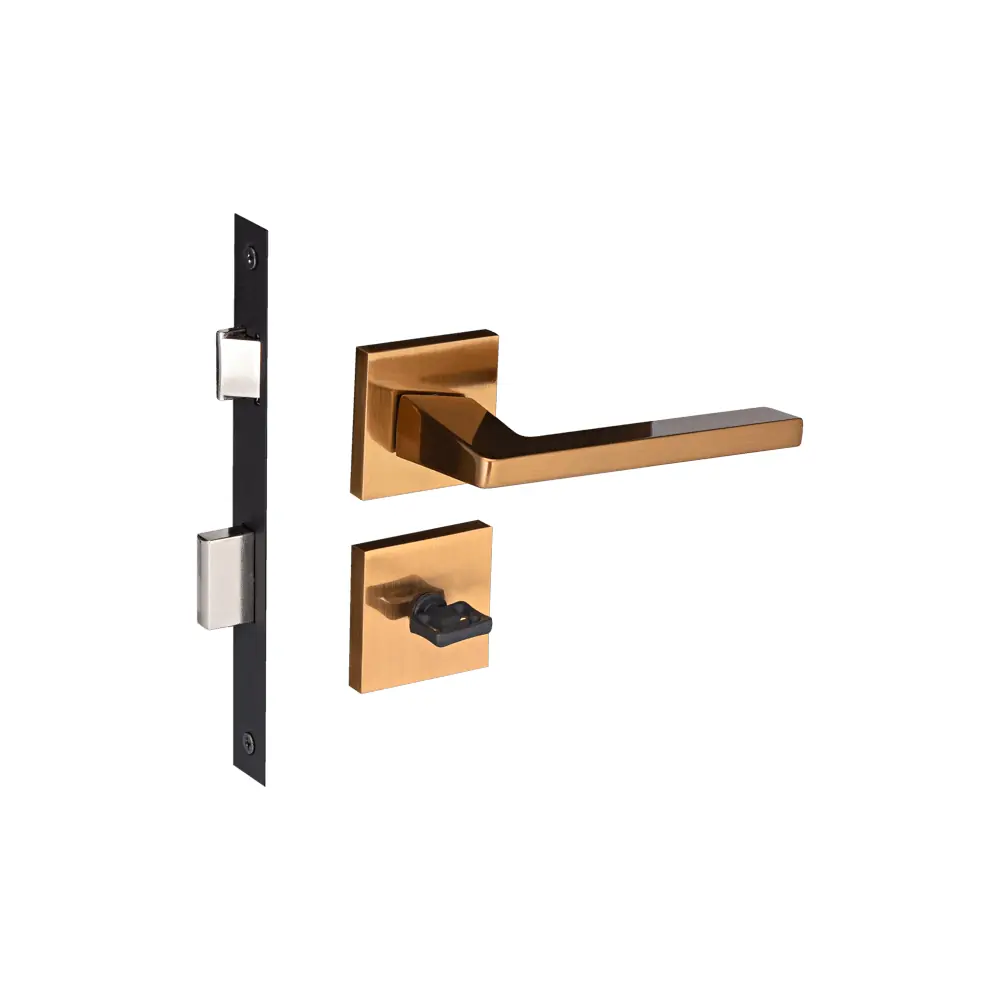 Fechadura Karli Red Gold Escovado Banheiro