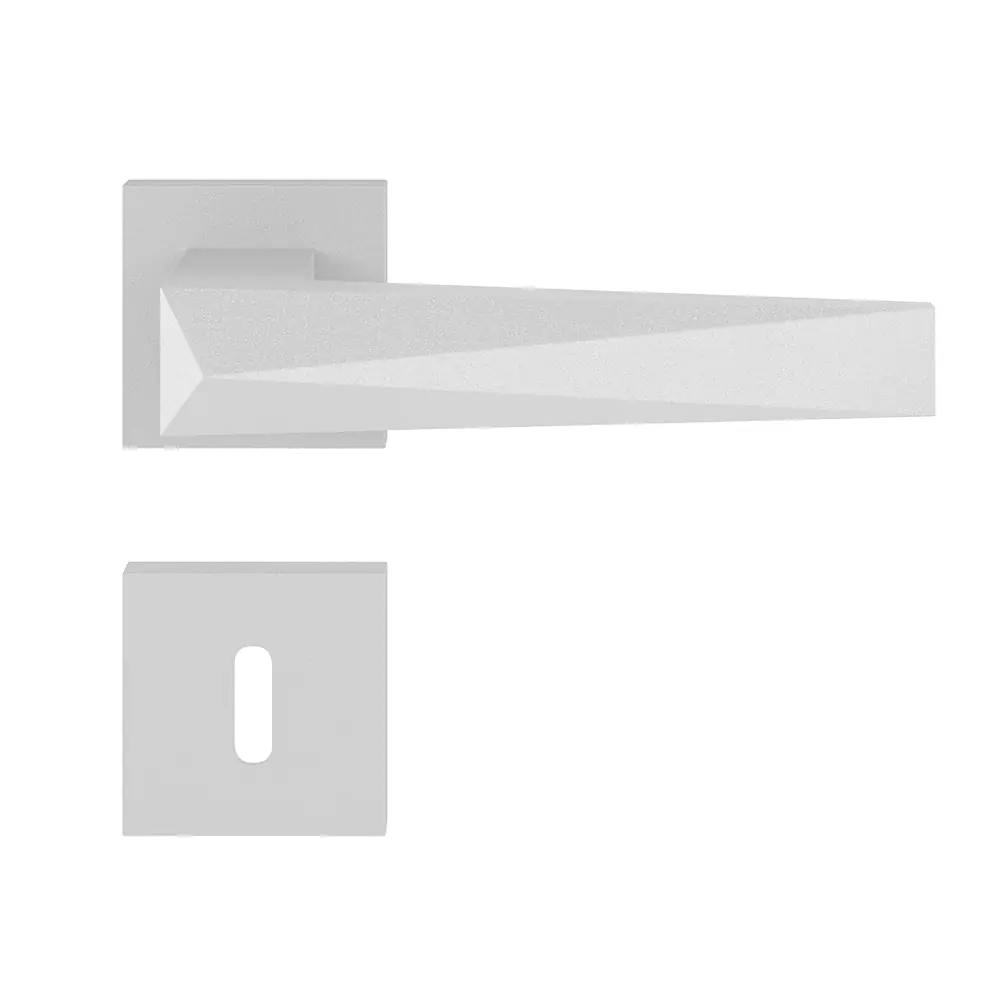 Fechadura Ascot Branco Texturizado Interno
