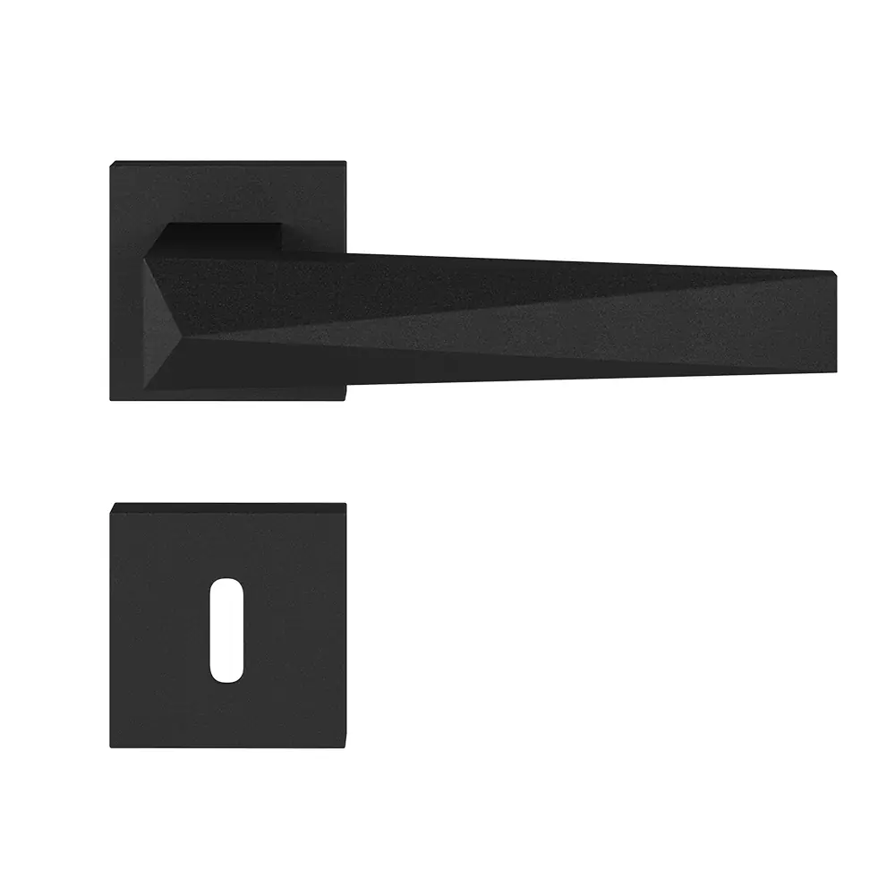 Fechadura Ascot Preto Texturizado Interno