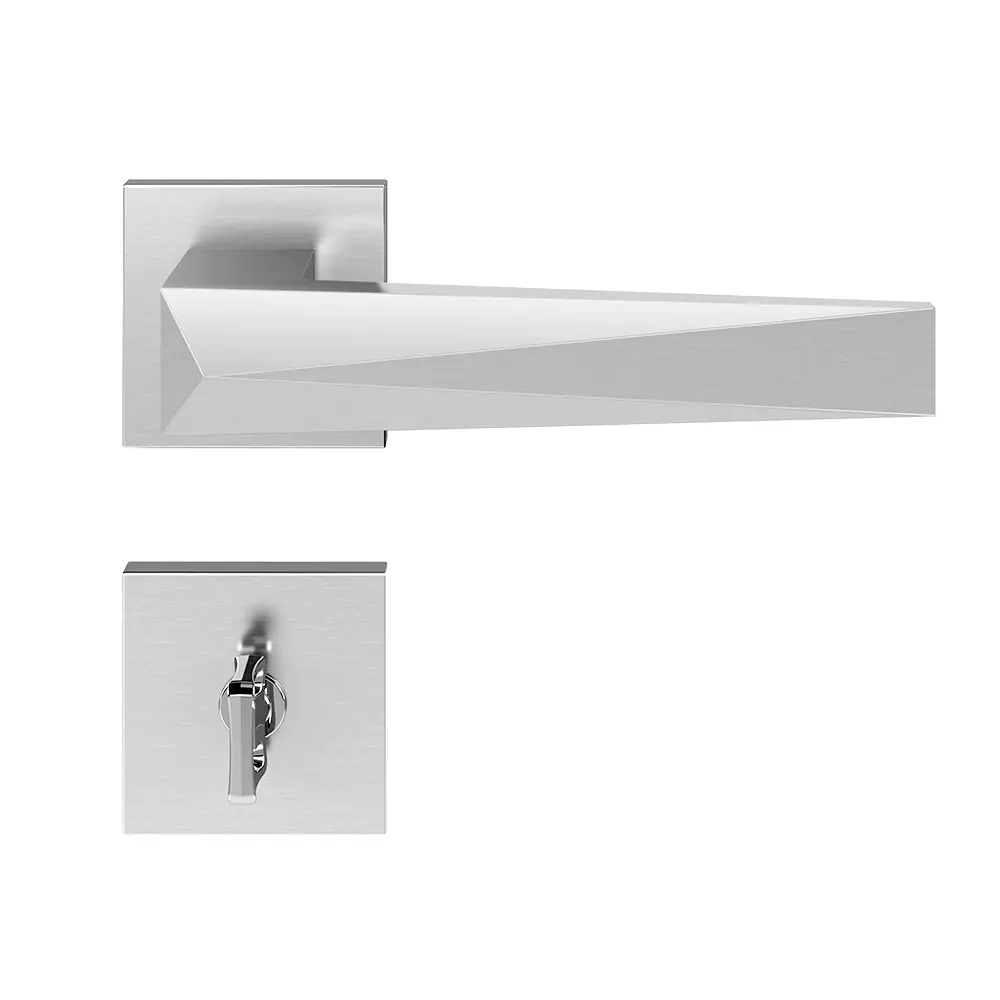 Fechadura Ascot Cromo Acetinado Banheiro