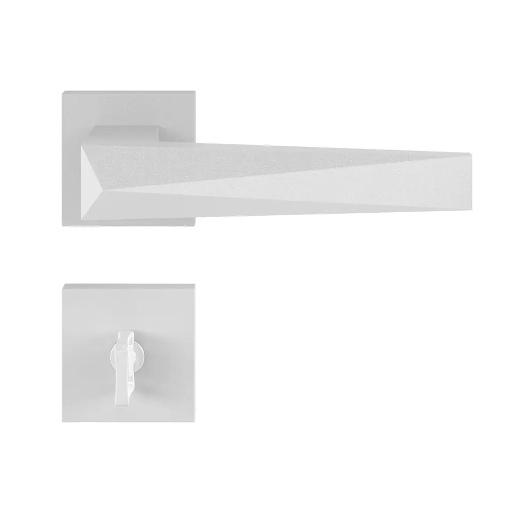 Fechadura Ascot Branco Texturizado Banheiro