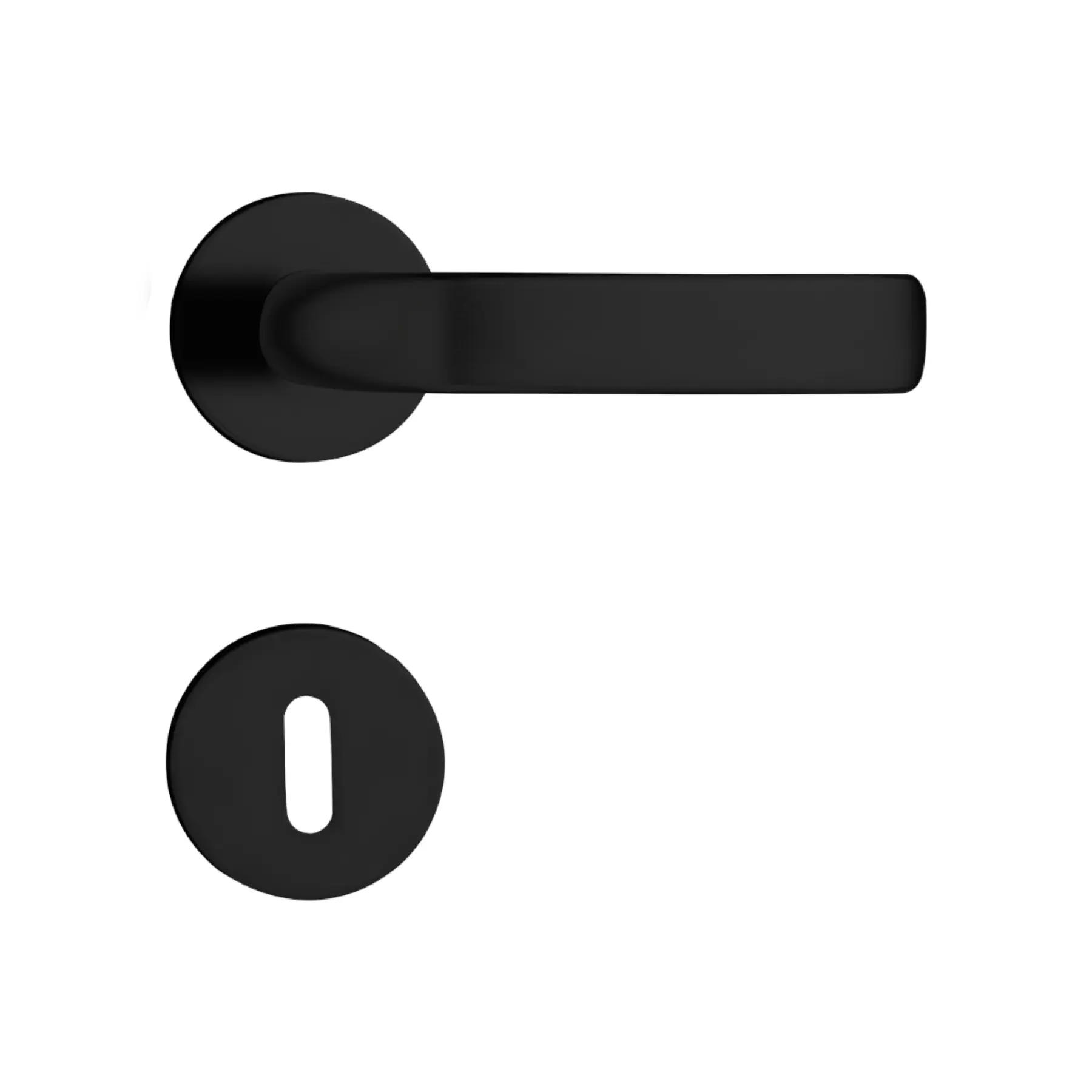 Fechadura para Porta Interna Pado Concept 413 Preto 40mm Inox Chave Simples