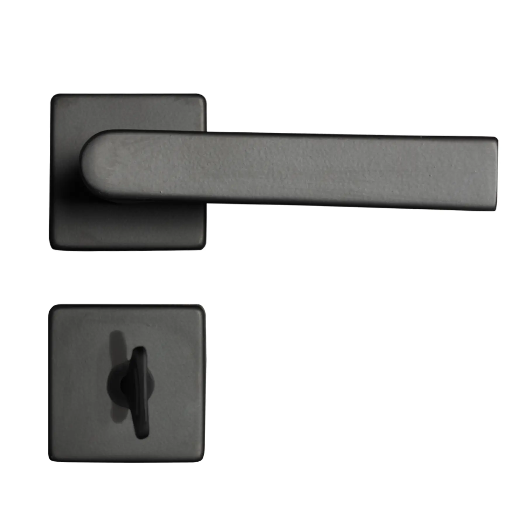 Fechadura para Porta do Banheiro Pado Concept 414 Preto 40mm Inox Chave Simples