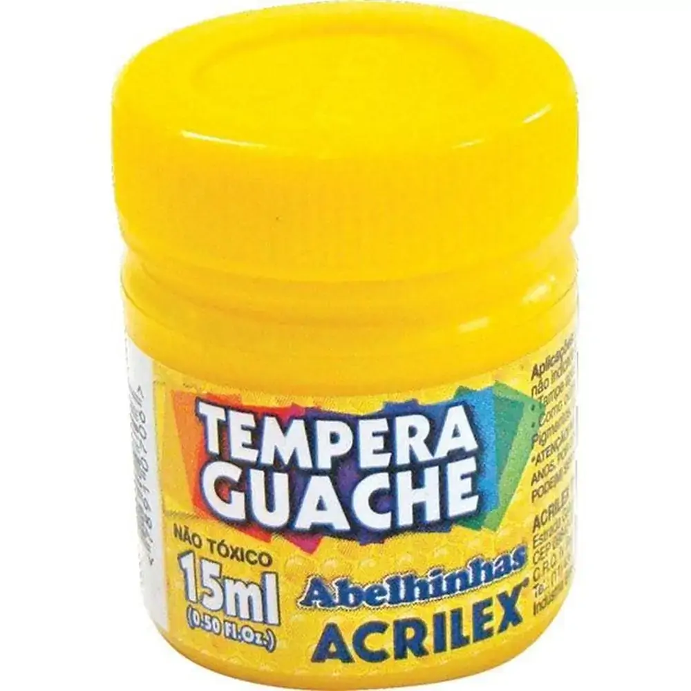 Tempera Guache Acrilex Amarelo Ouro 15ml 505