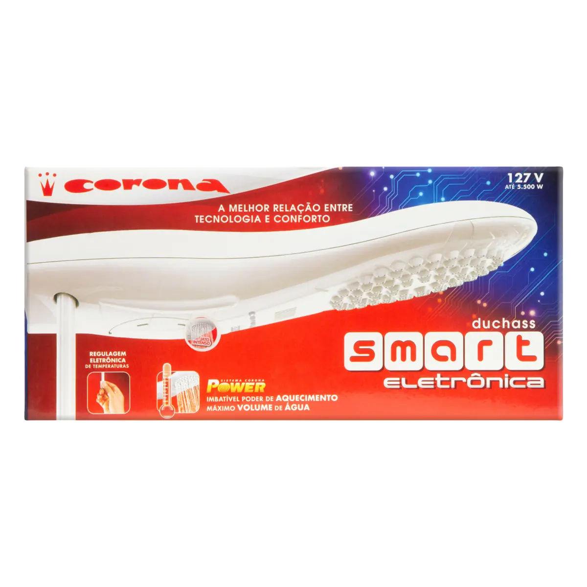 Chuveiro Eletrônico Smart 5500w 110 Branco