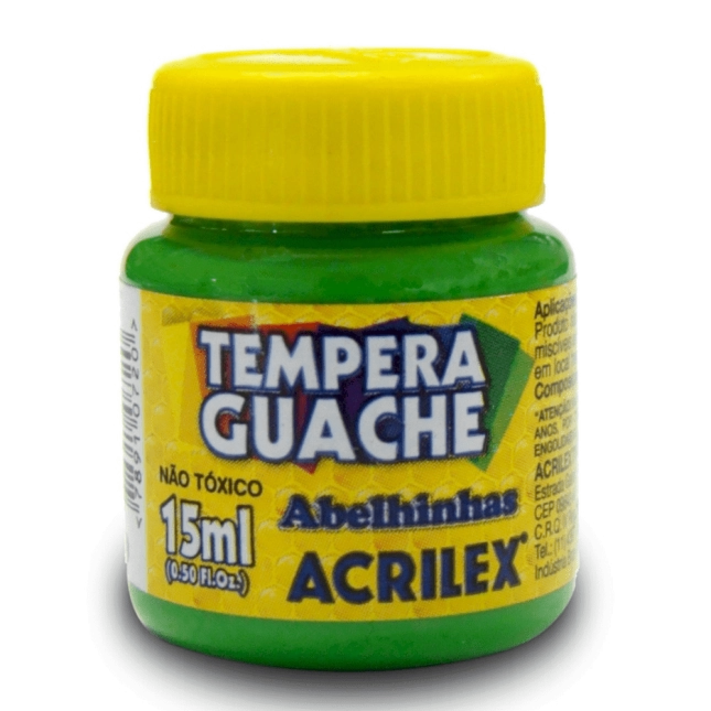 Tempera Guache Acrilex Verde Folha 15ml