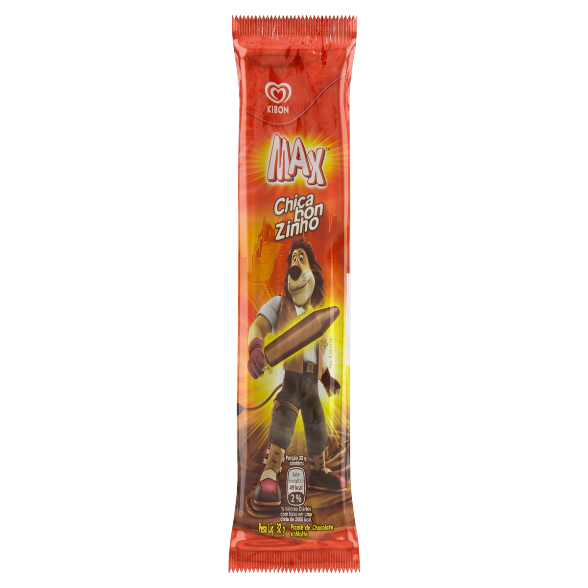 Picolé Chicabonzinho Kibon Max Pacote 32g