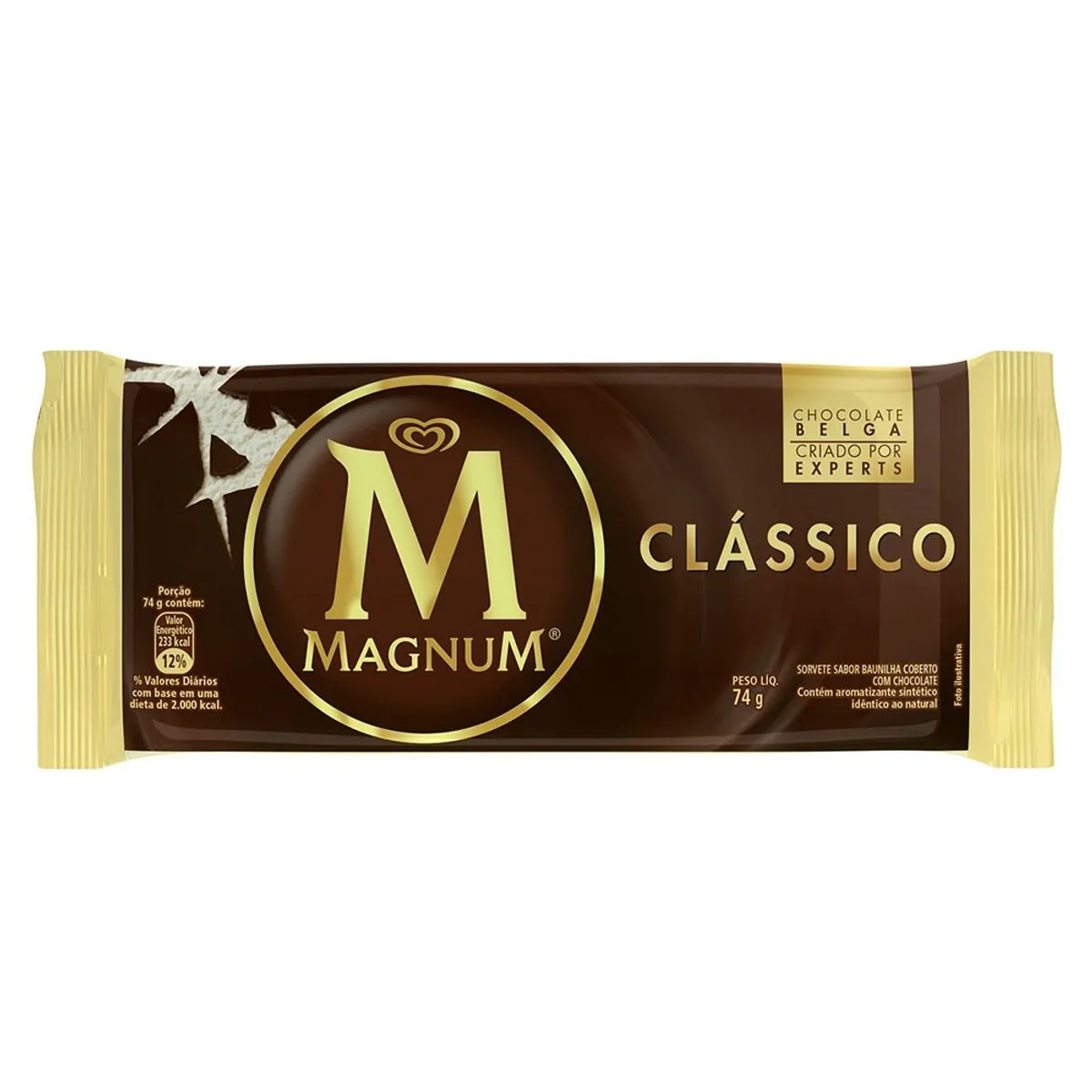 Sorvete Clássico Mulher-Maravilha Magnum Pacote 69 g