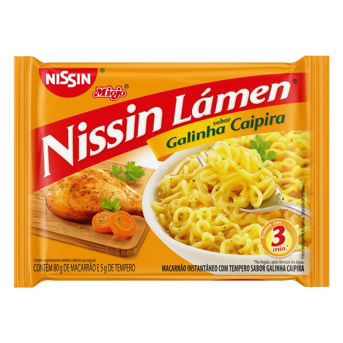 Macarrão Instantâneo Nissin Miojo Galinha Caipira