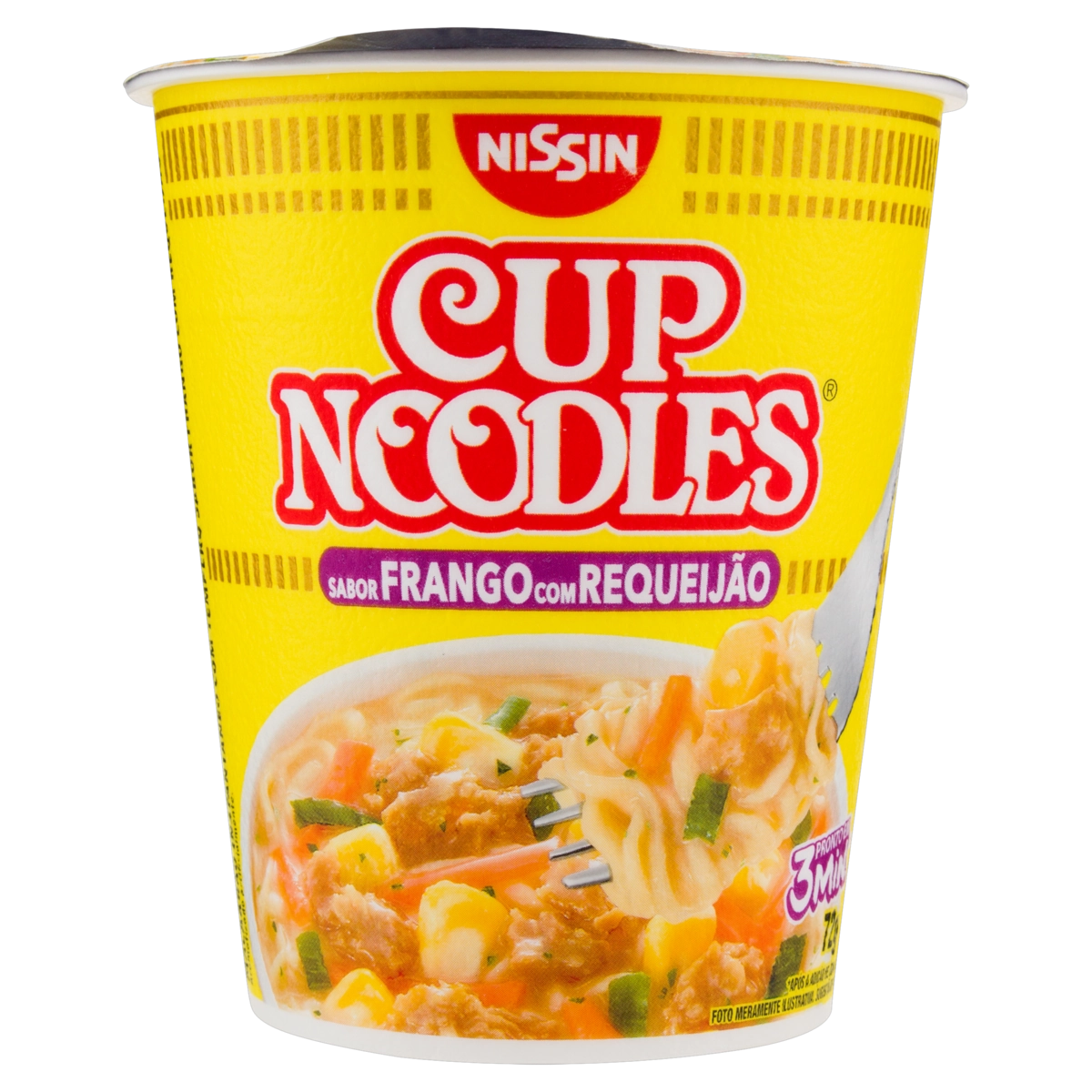 Macarrão Instantâneo Frango Com Requeijão Cup Noodles Copo 72g
