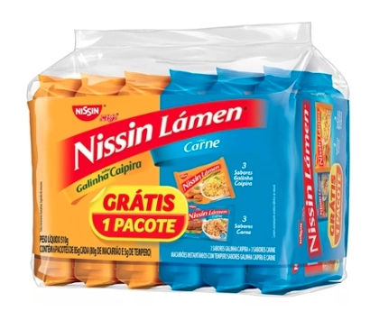 Macarrão Instantaneo Galinha Caipira E Carne 510 Nissin