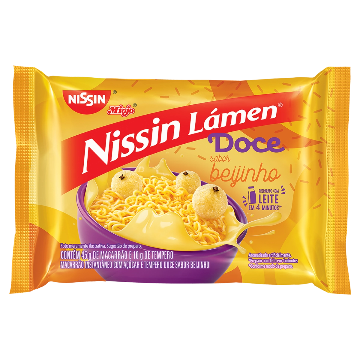 Macarrão Instantâneo Lámen Beijinho Nissin Miojo Pacote 55g