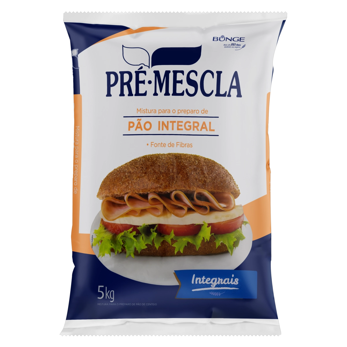 Mistura Para Pão Integral Pré Mescla Pacote 5kg