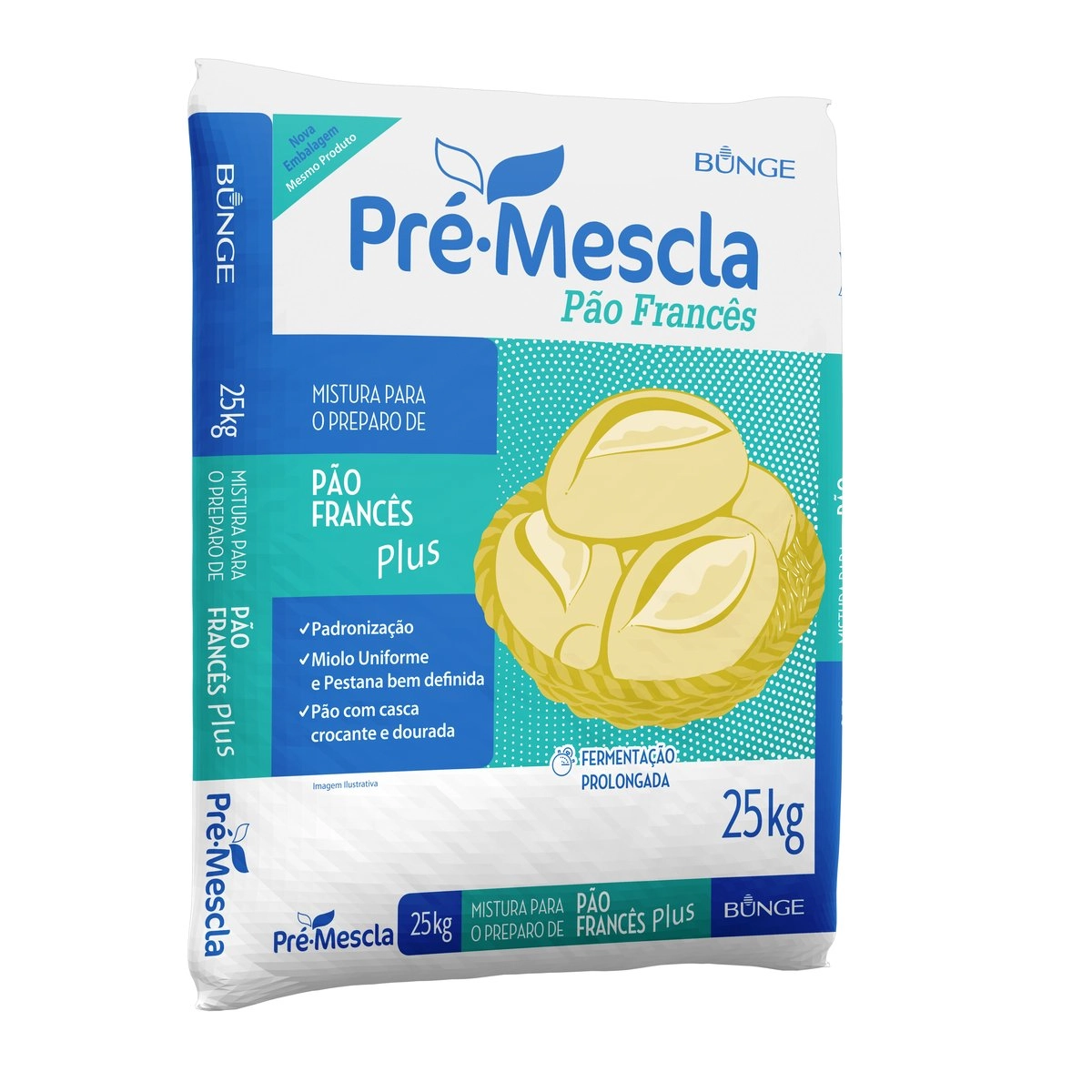 Mistura Para Pão Francês Pré Mescla Plus Saco 25kg