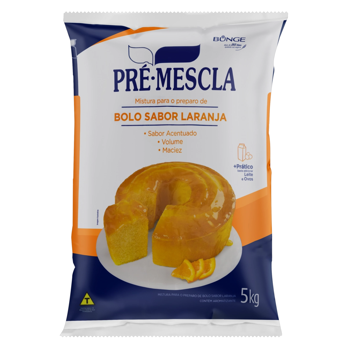Mistura Para Bolo Laranja Pré Mescla Pacote 5kg