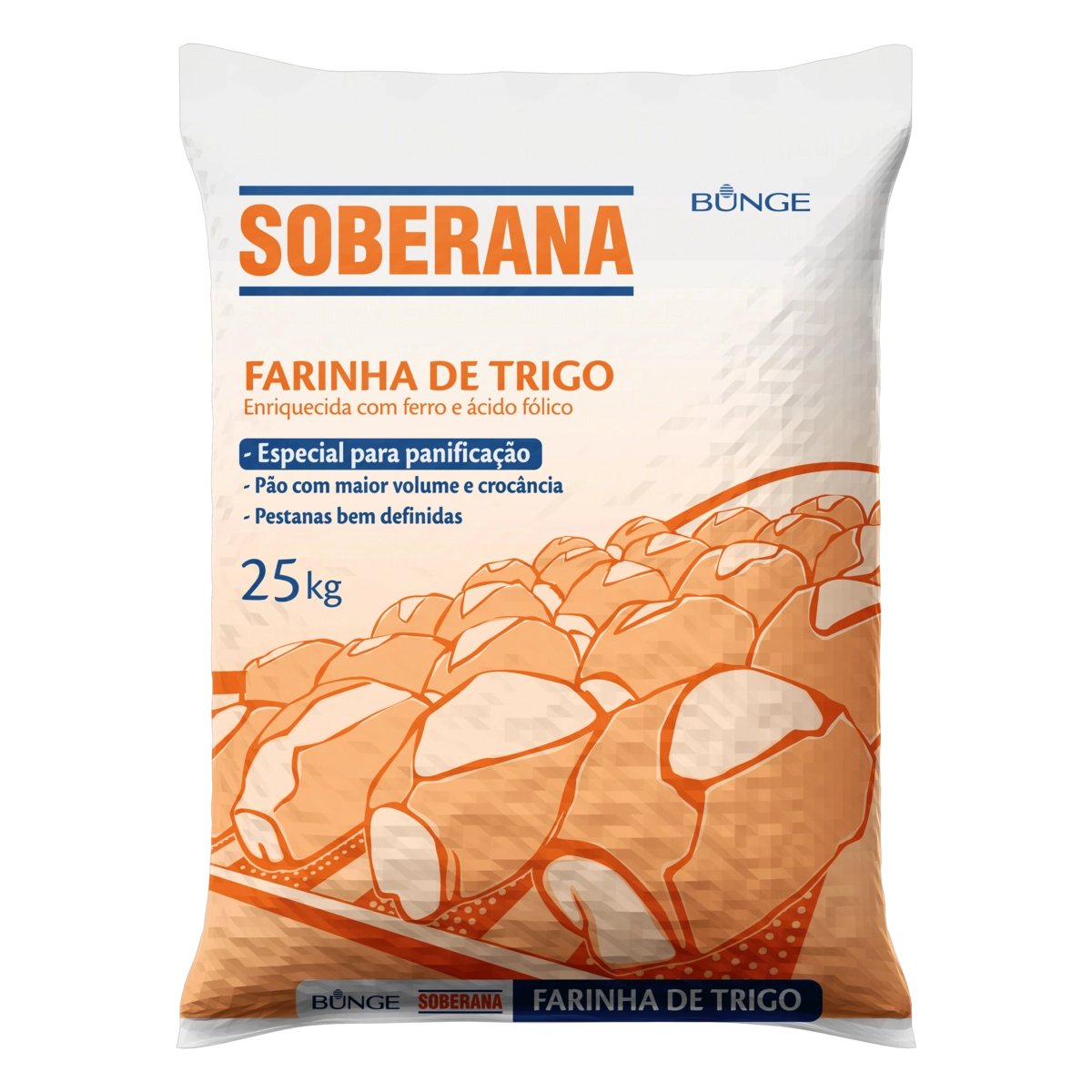 Farinha De Trigo Para Panificação Soberana Saco 25kg