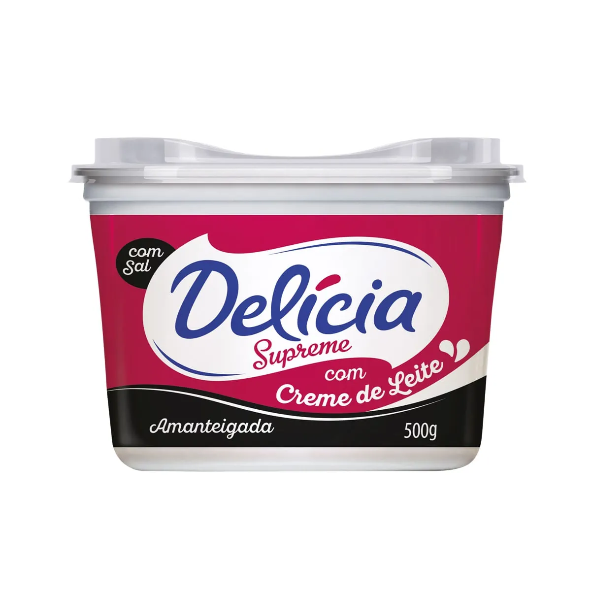 Margarina Cremosa com Sal Delícia Supreme 500g