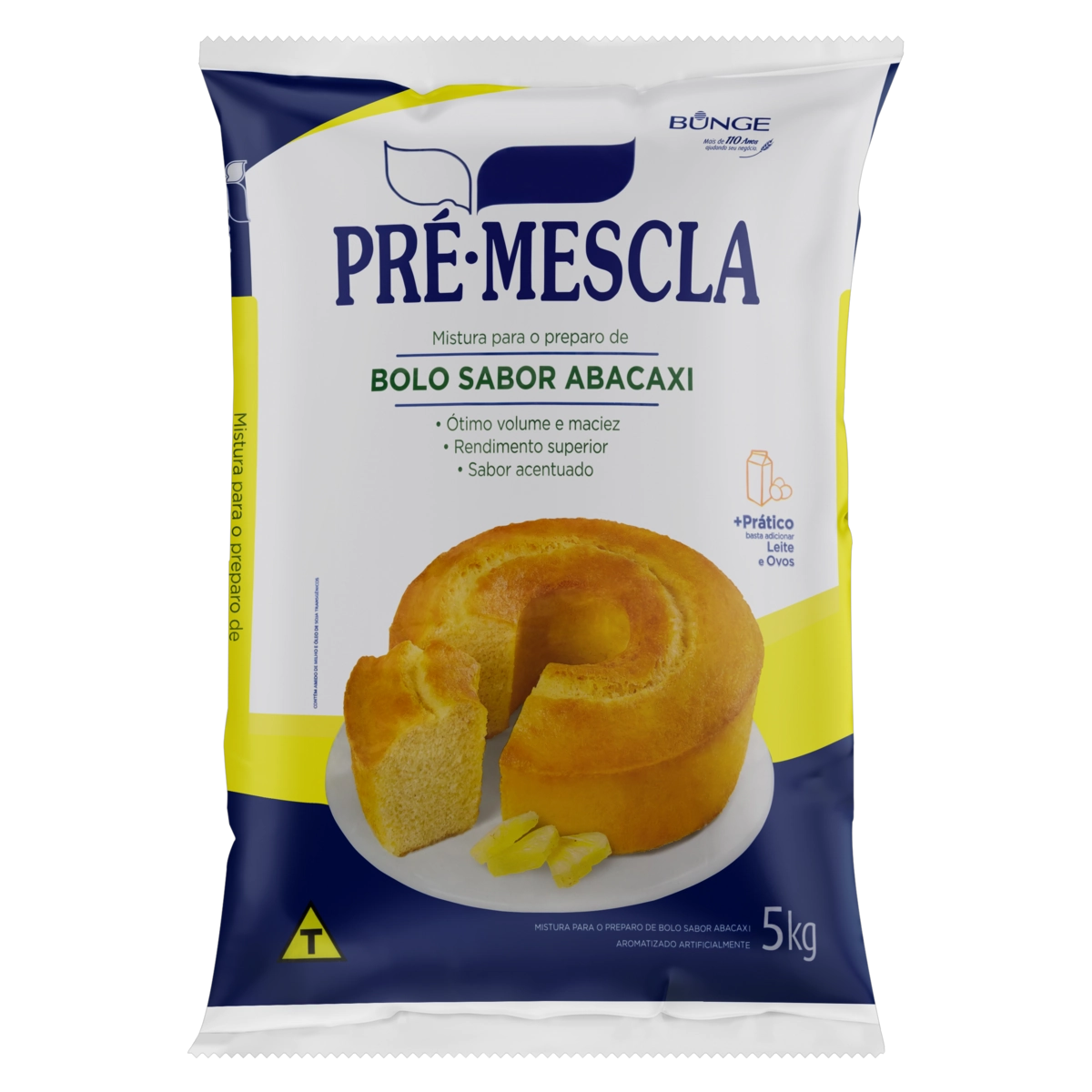 Mistura Para Bolo Abacaxi Pré Mescla Pacote 5kg
