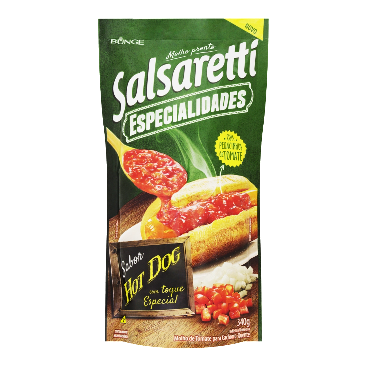 Molho De Tomate Hot Dog Salsaretti Especialidades Sachê 340g