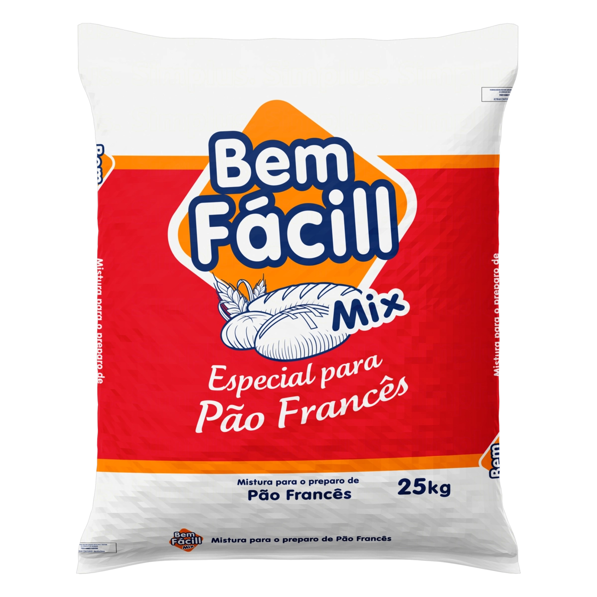Mistura Para Pão Francês Bem Fácill Mix Saco 25kg