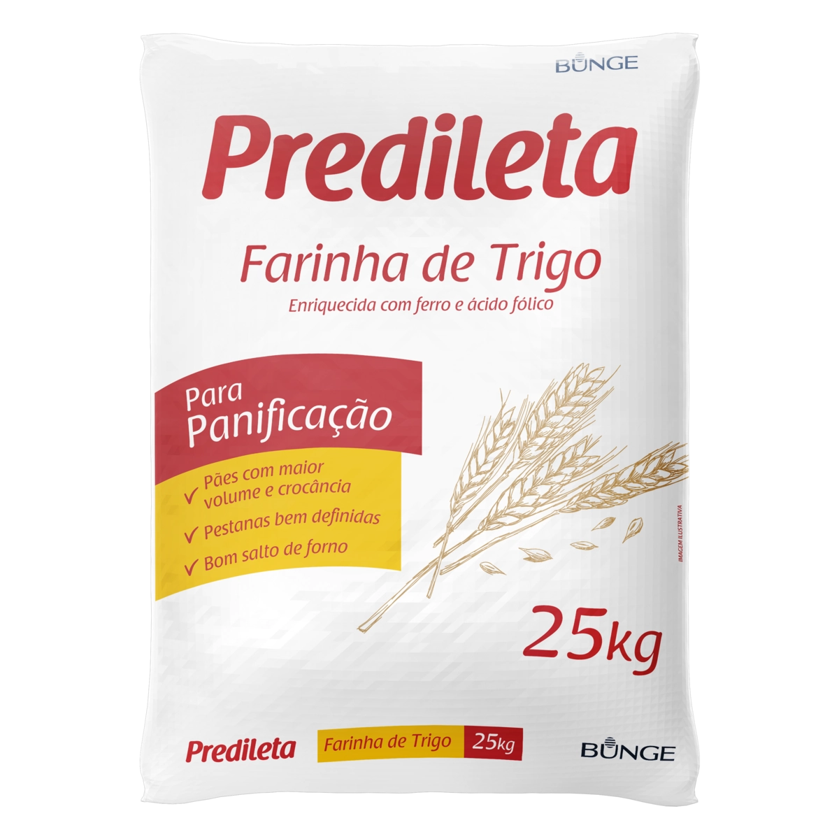 Farinha De Trigo Para Panificação Predileta Saco 25kg