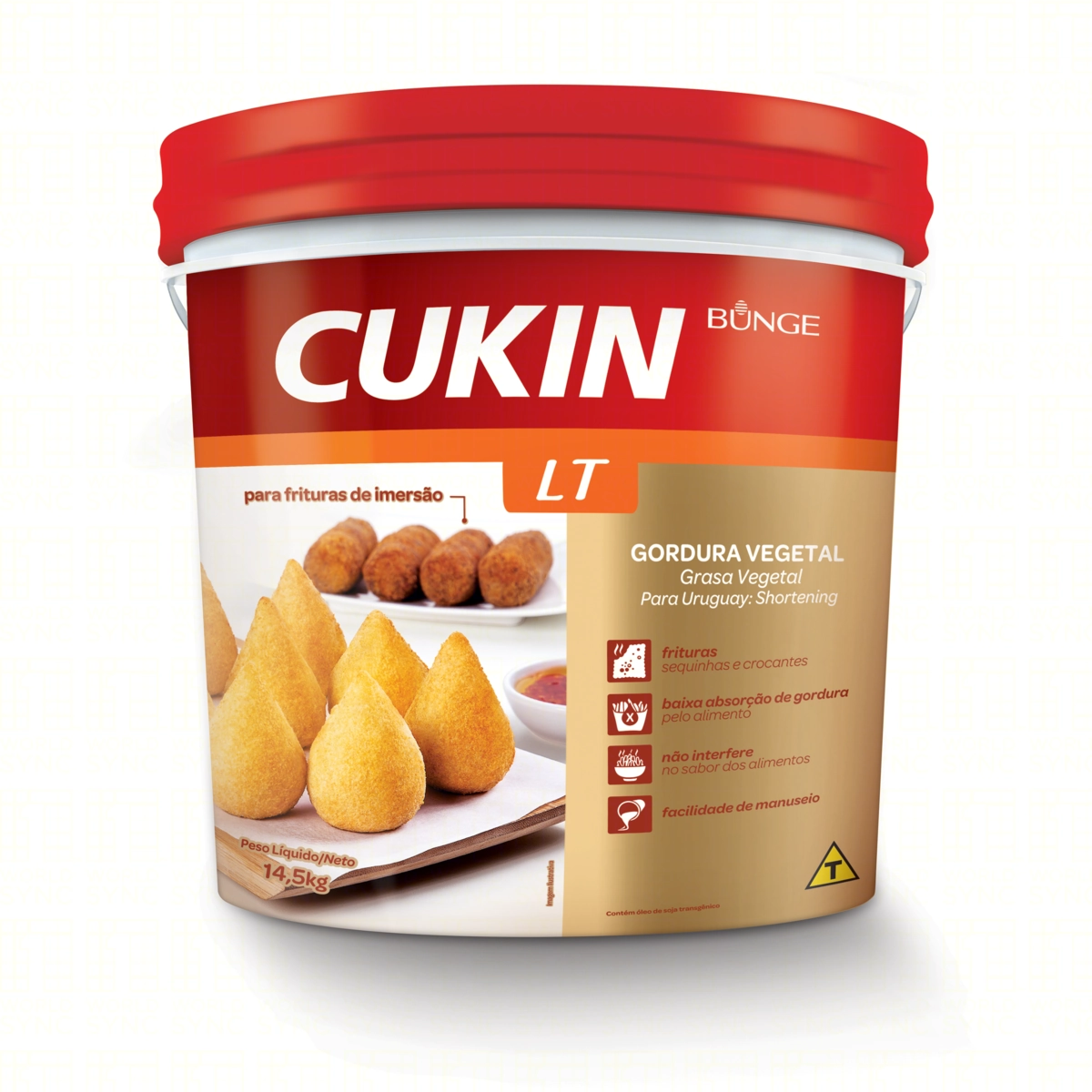 Gordura Vegetal Cukin Lt Balde 14,5kg