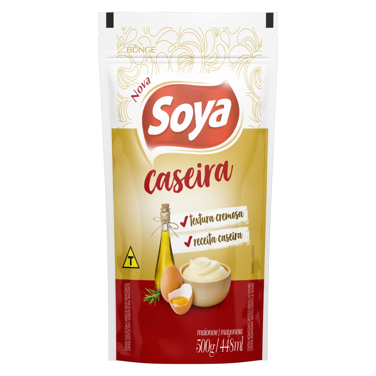 Maionese Caseira Soya Sachê 500g