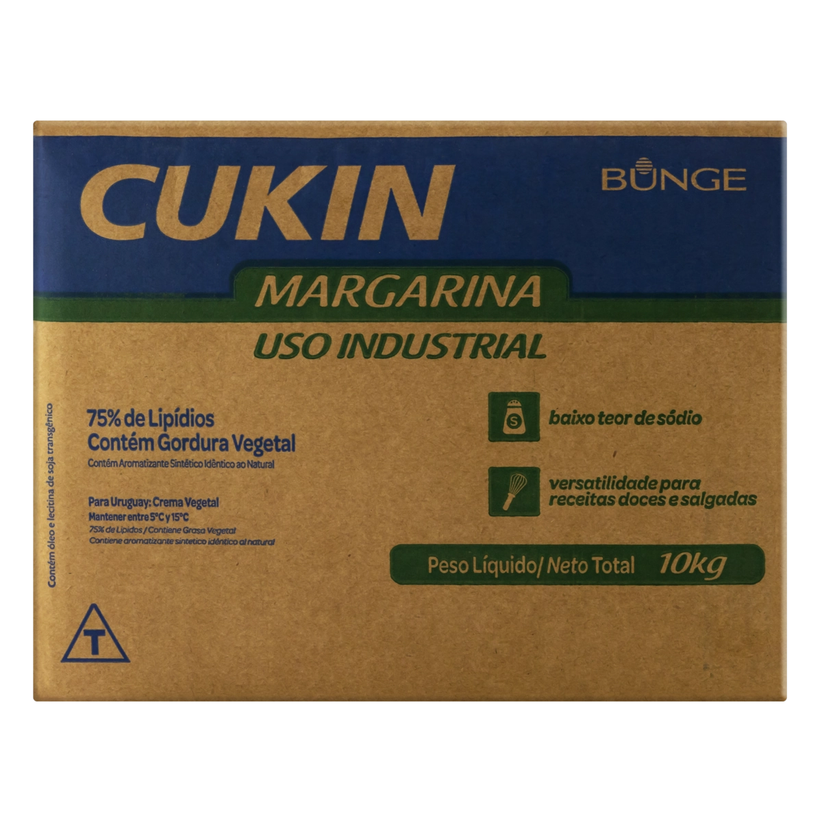 Margarina Uso Industrial Cukin Caixa 10kg