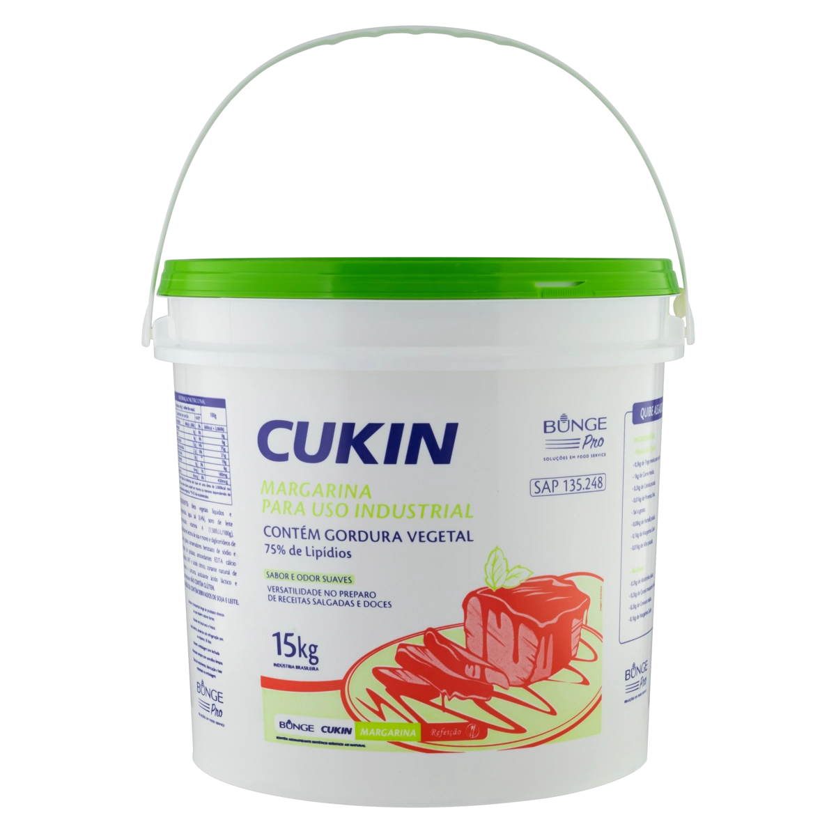 Margarina Uso Industrial Cukin Balde 15kg