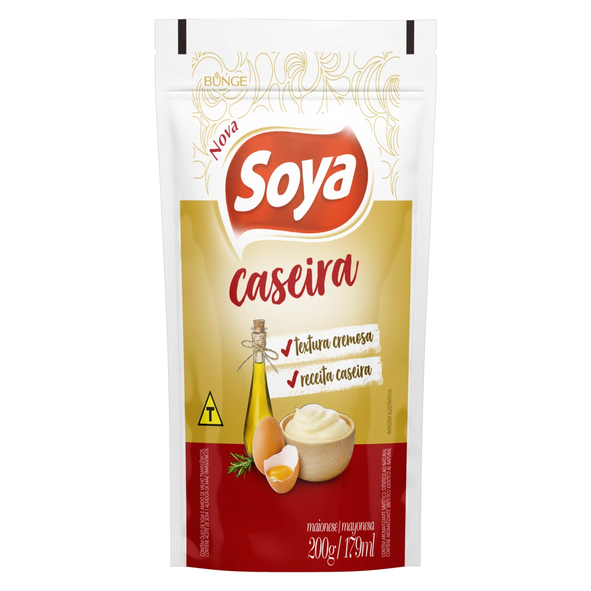 Maionese Caseira Soya Sachê 200g