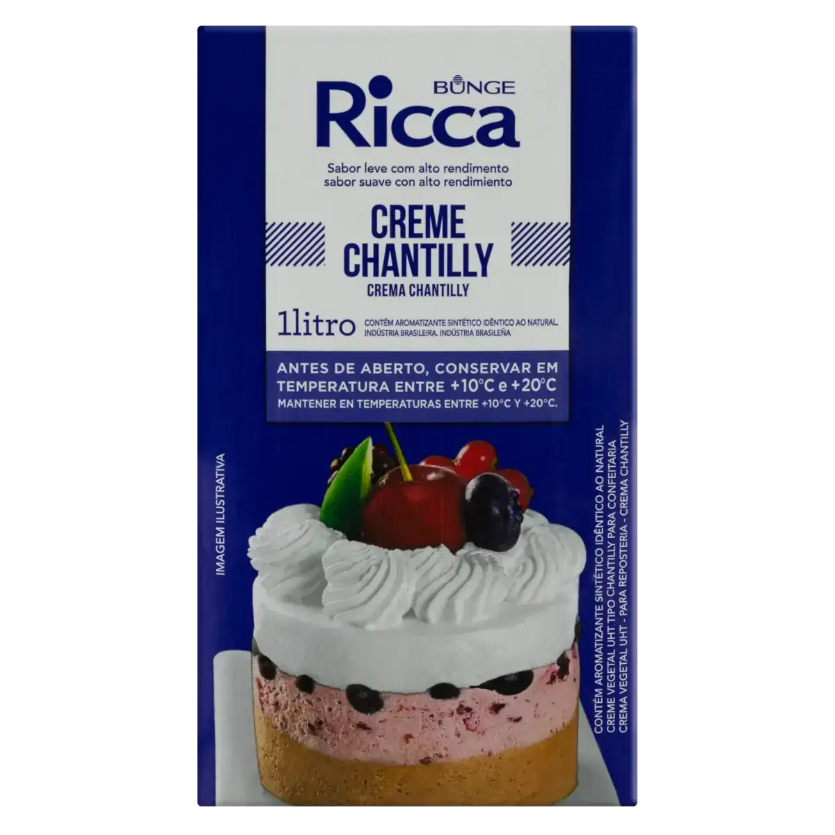 Creme Chantilly Ricca Caixa 1l