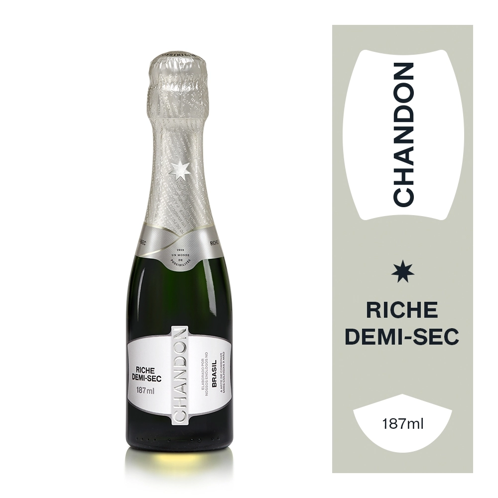 Mini Espumante Chandon Baby Riche Demi-Sec 187ml